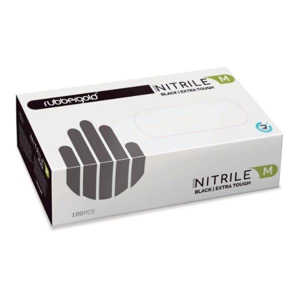 Luvas descartáveis de nitrilo Preto 6 g - 100 Luvas - Ecoced